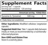 BEST L-Tyrosine 500 mg - 120 capsules - Nutra Best Europe
