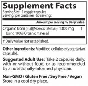 BEST Noni Concentrate 650 mg - 120 capsules - Nutra Best Europe