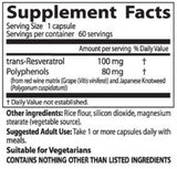 Trans-Resveratrol 100 mg | with ResVinol-25 - 60 capsules - Nutra Best Europe