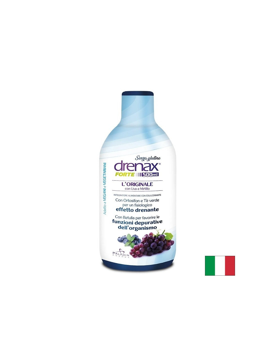 Diuretic formula with grape seed and blueberry - Drenax - Drenax® Forte, 500 ml, 16 doses - Nutra Best Europe