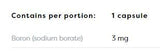 Boron 3 mg - 120 capsules - Nutra Best Europe