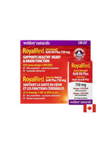 Három kombináció a szív és az agy támogatására - Krill olaj + Omega-3 és asztaxantin RoyalRed, 120 lágyzselé kapszula