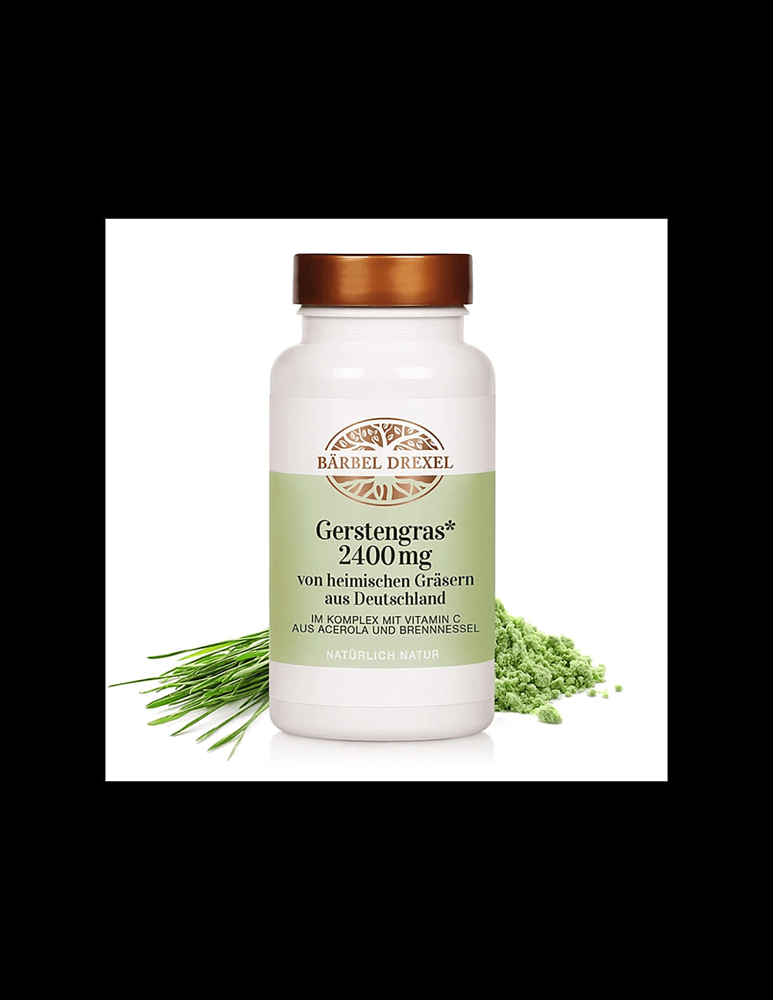 Barley grass, nettles & vitamin C - Energy, immunity, detoxification, 180 tablets - Nutra Best Europe