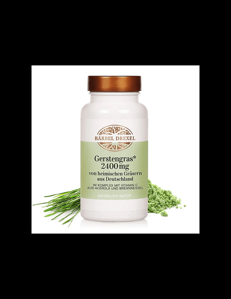 Barley grass, nettles & vitamin C - Energy, immunity, detoxification, 180 tablets - Nutra Best Europe