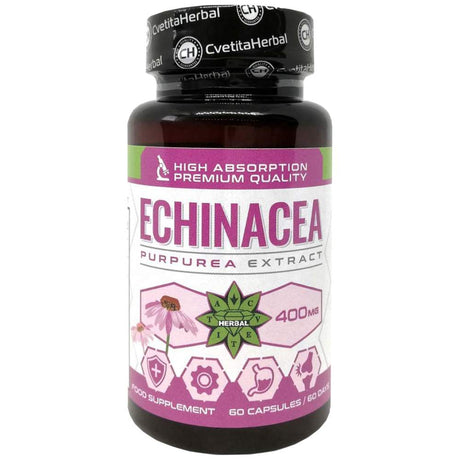 Echinacea 400 mg - 60 capsules - Nutra Best Europe