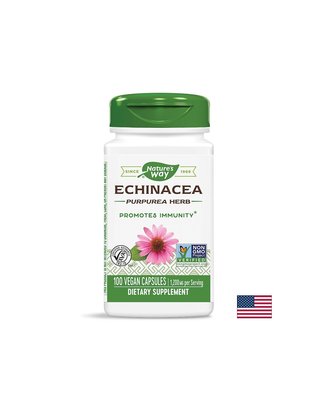 Echinacea 400 mg - 100 capsules - Nutra Best Europe