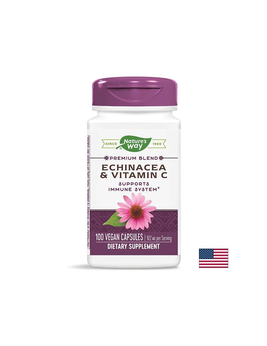 Echinacea & Vitamin C/ Echinacea & Vitamin C x 100 capsules Nature's Way - Nutra Best Europe