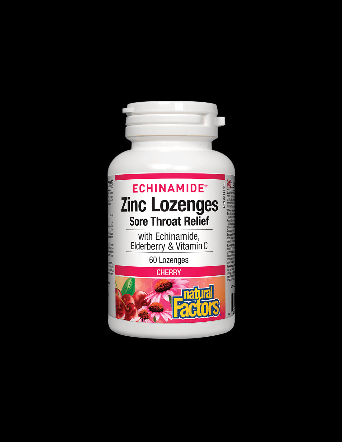 Echinamide® Zinc Lozenges | Sore Throat Relief - 60 Chewables - Nutra Best Europe