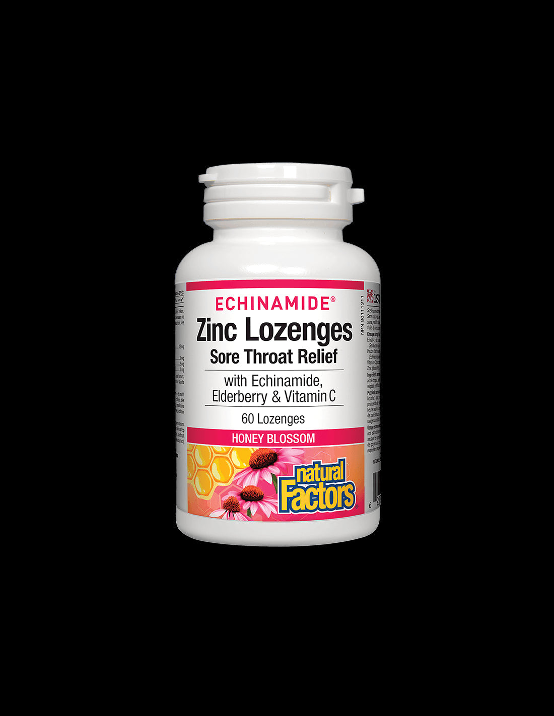 Echinamide® Zinc Lozenges | Sore Throat Relief - 60 Chewables - Nutra Best Europe
