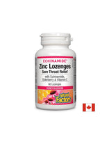 Echinamide® Zinc Lozenges | Sore Throat Relief - 60 Chewables - Nutra Best Europe