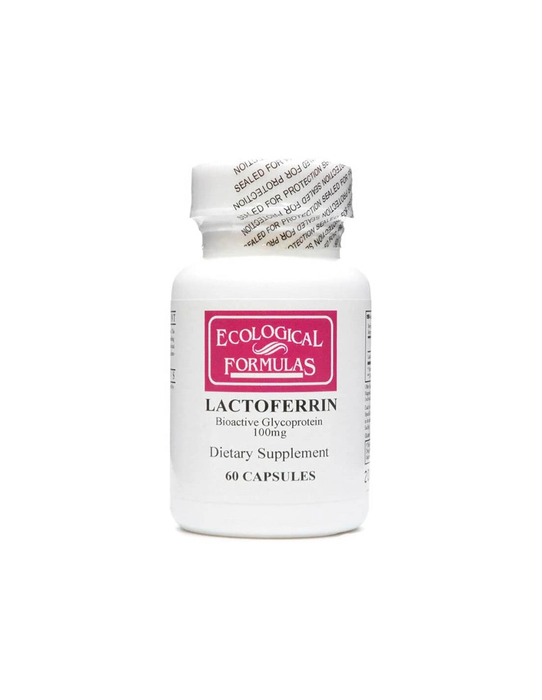 Lactoferrin / Lactoferrin (Bioactive glycoprotein), 60 capsules Ecological Formulas - Nutra Best Europe