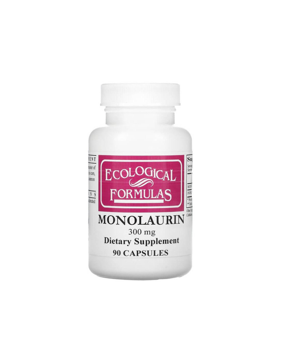 Monolaurine, 90 capsules Ecological Formulas - Nutra Best Europe