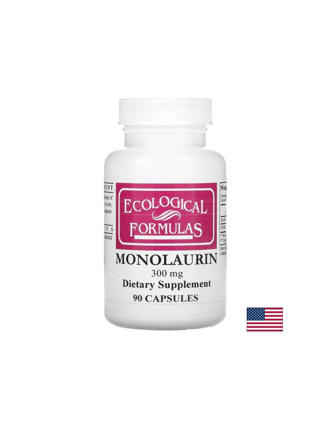 Monolaurine, 90 capsules Ecological Formulas - Nutra Best Europe