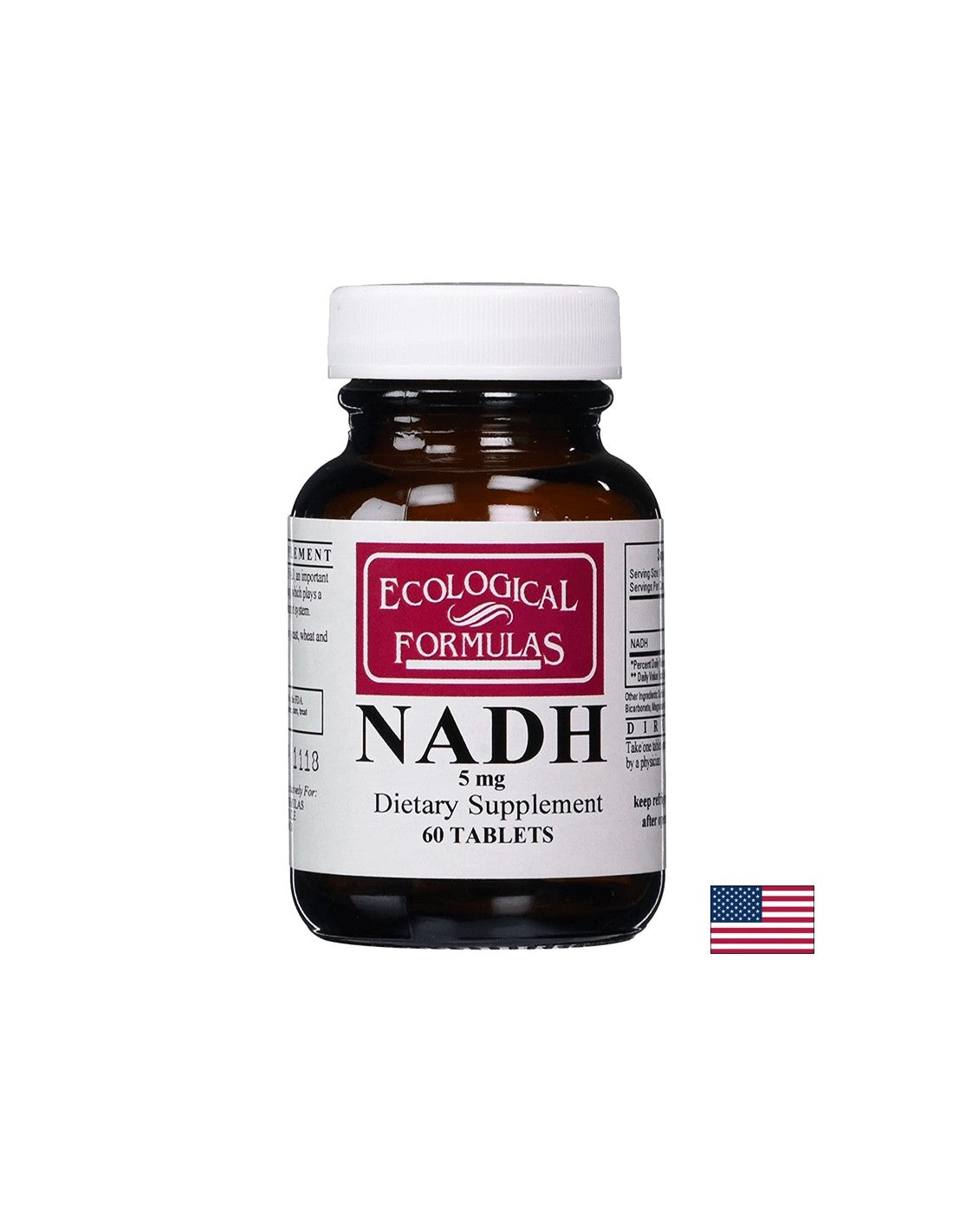 NADH (Nicotinamide adenine dinucleotide), 60 tablets Ecological Formulas - Nutra Best Europe