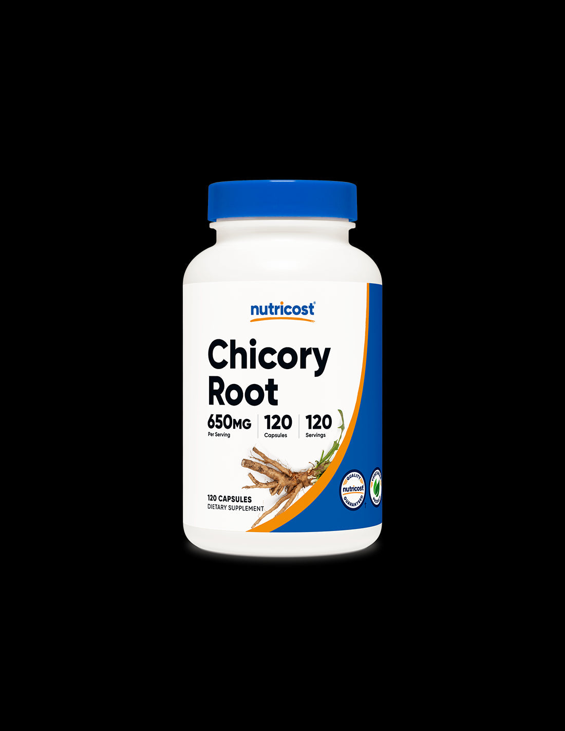 Chicory Root - For diabetes and indigestion, 650 mg, 120 capsules Nutricost - Nutra Best Europe