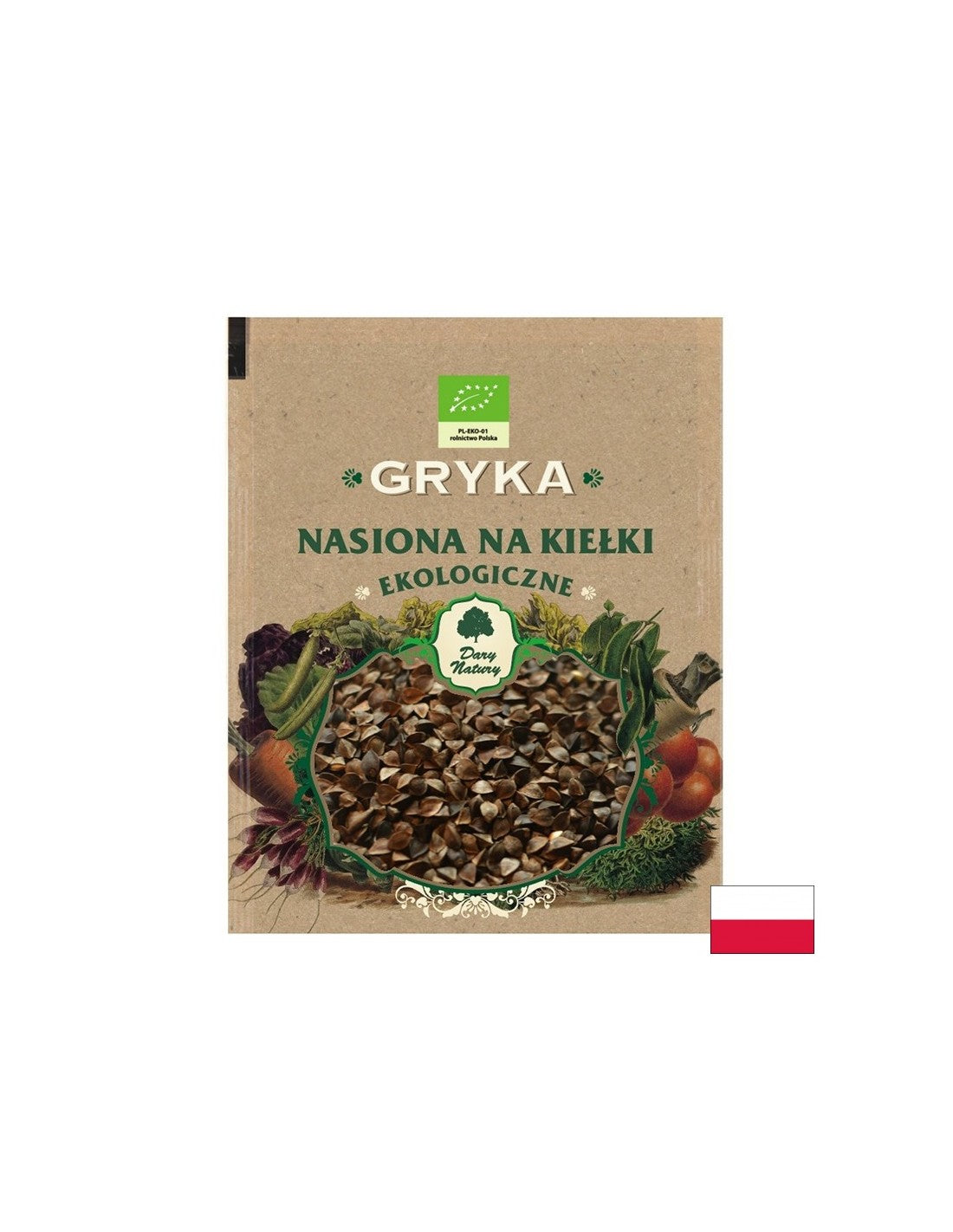 Buckwheat (Seeds for sprouts) Organic, 50 g Dary Natury - Nutra Best Europe