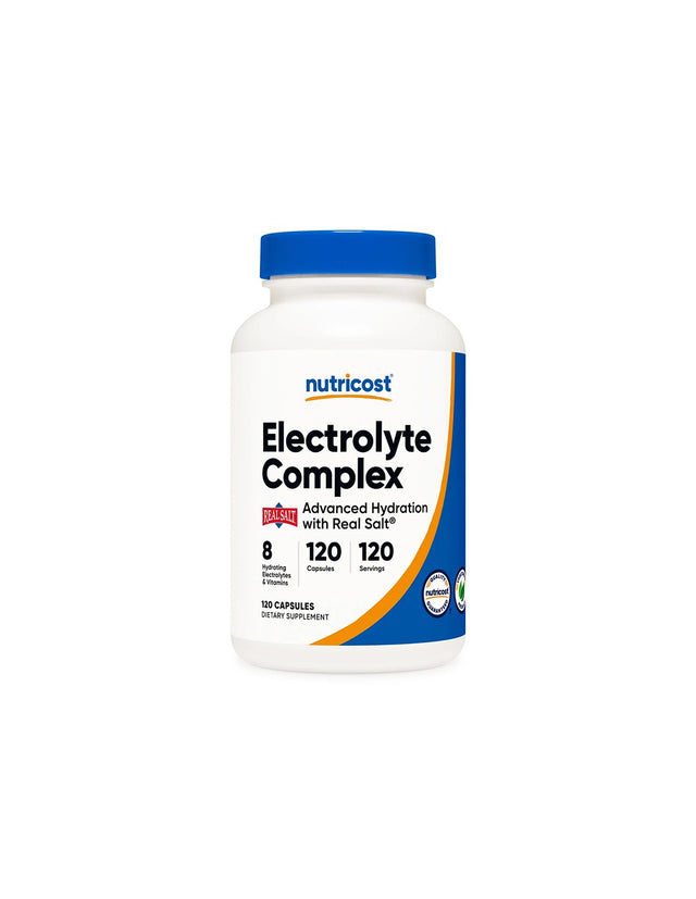 Electrolytes + Vitamins and minerals - Electrolyte Complex, 120 Nutricost capsules - Nutra Best Europe