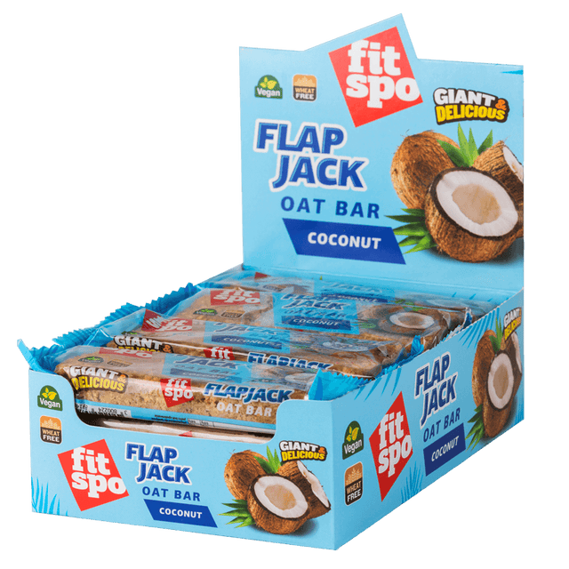 Flap Jack - Energy Oat Bar Coconut  - 12 x 80 grams - Nutra Best Europe