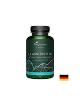 Energy and weight control - L-Carnitine + Chromium, choline and green coffee, 120 capsules - Nutra Best Europe