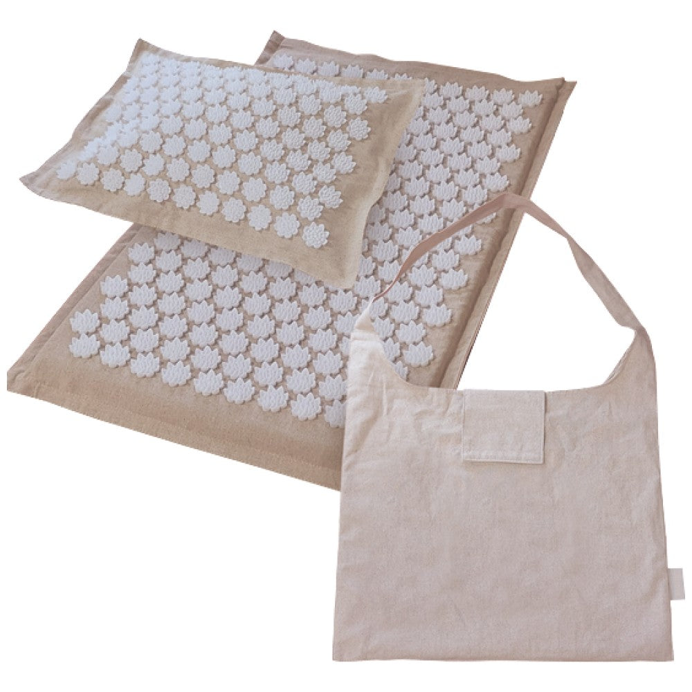 Acupressure Mat with Pillow and Bag | Acupuncture massage mat with pillow and bag - Nutra Best Europe