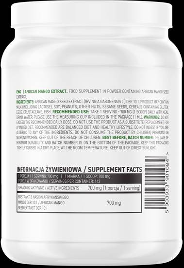 African Mango Extract / Powder 100 grams - Nutra Best Europe