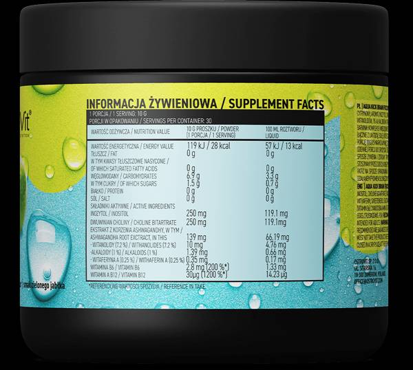 Aqua Kick / Advanced Hydration - Brain Focus - 300 grams - Nutra Best Europe