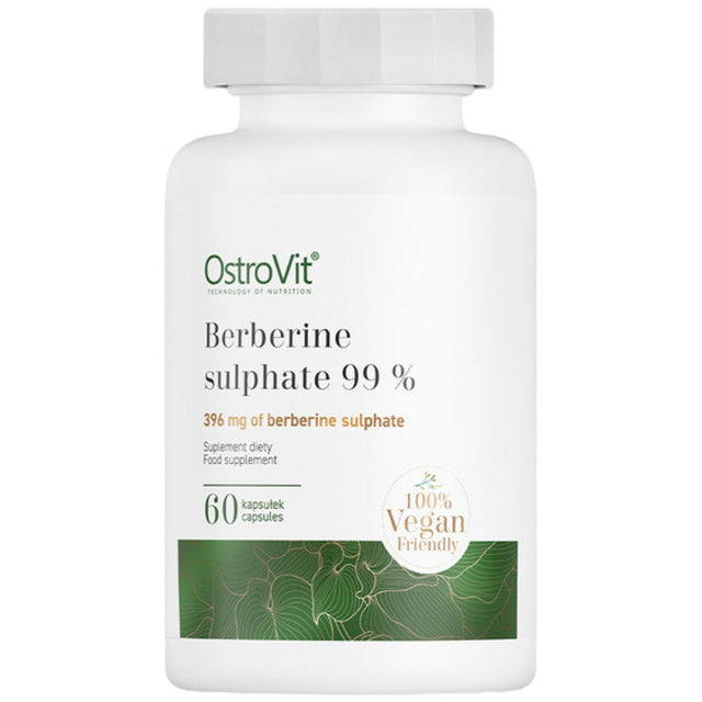 Berberine Sulphate 396 mg | 99% Berberis Root Extract 60 capsules - Nutra Best Europe