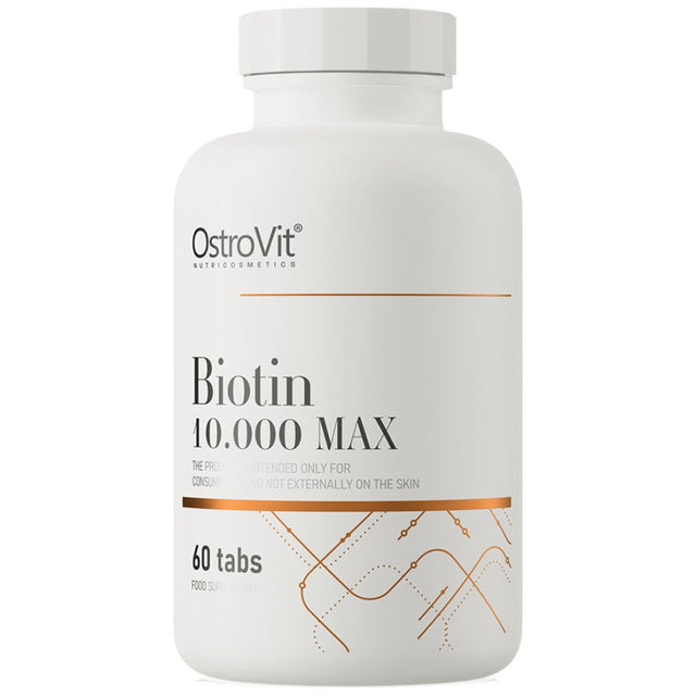 Biotin 10.000 MAX 60 Tablets - Nutra Best Europe