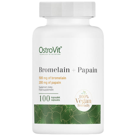 Bromelain + Papain Enzymes 100 capsules - Nutra Best Europe