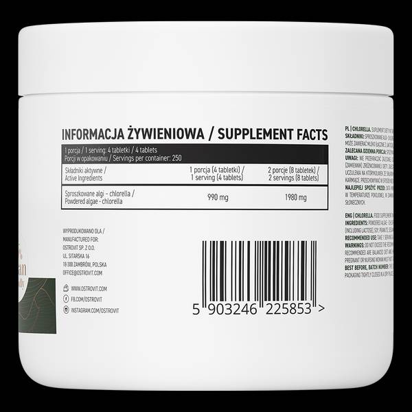 Chlorella - 1000 Tablets - Nutra Best Europe