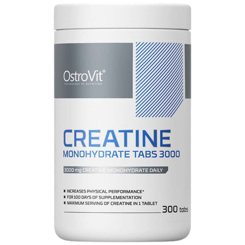 Creatine Monohydrate Tabs 3000 - 300 Tablets - Nutra Best Europe