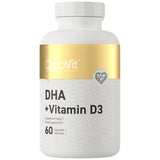 DHA + Vitamin D3 | 300 mg DHA from Fish Oil 60 Gel capsules - Nutra Best Europe