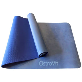 Exercise Yoga Mat with Plush Microfiber | Yoga Training Mat with Plush Microfiber Cover 183 x 61 x 0.5 cm - Nutra Best Europe