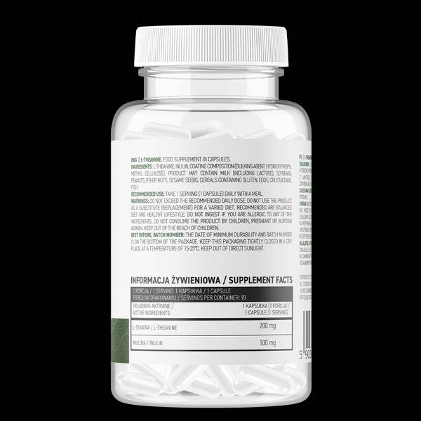 L-Theanine 200 mg | Vege 90 capsules - Nutra Best Europe