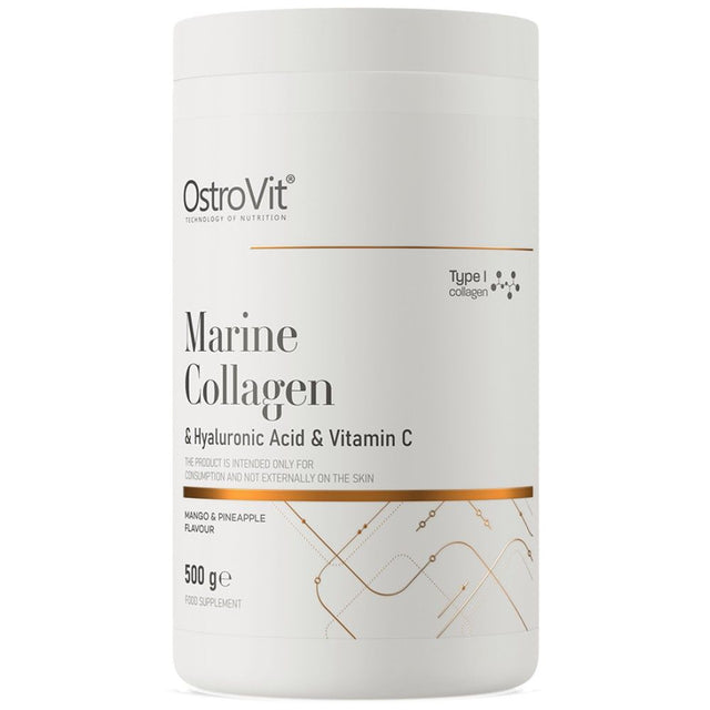 Marine Collagen & Hyaluronic Acid Powder | with Vitamin C - 500 grams - Nutra Best Europe