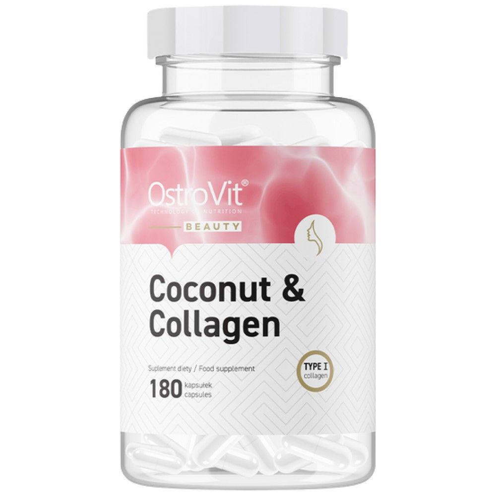 Coconut & Collagen | Marine Collagen with MCT - 90 capsules - Nutra Best Europe