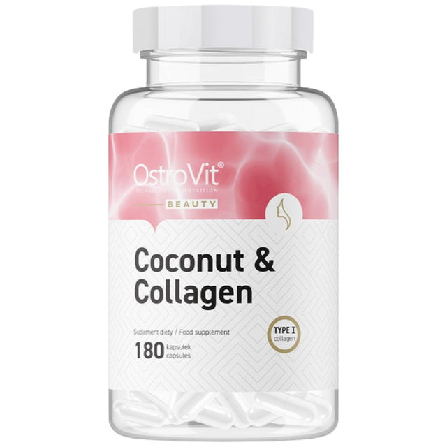 Coconut & Collagen | Marine Collagen with MCT - 180 capsules - Nutra Best Europe