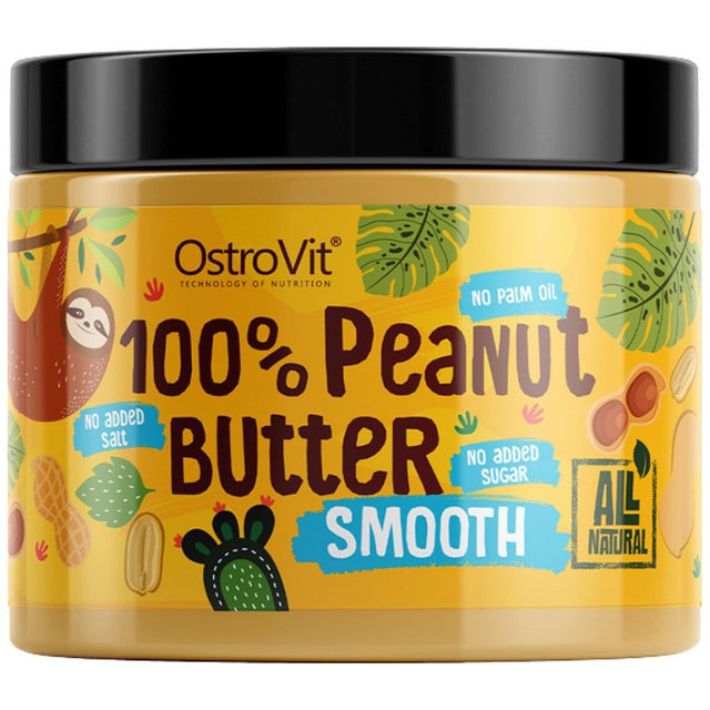 100% Peanut Butter Smooth - 500 grams - Nutra Best Europe