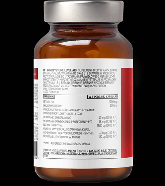 Homocysteine Level Aid 60 capsules - Nutra Best Europe