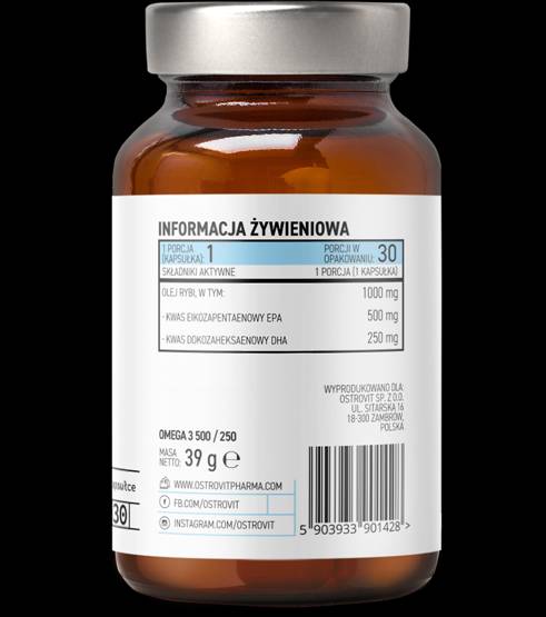 Omega 3 500/250 30 Gel capsules - Nutra Best Europe