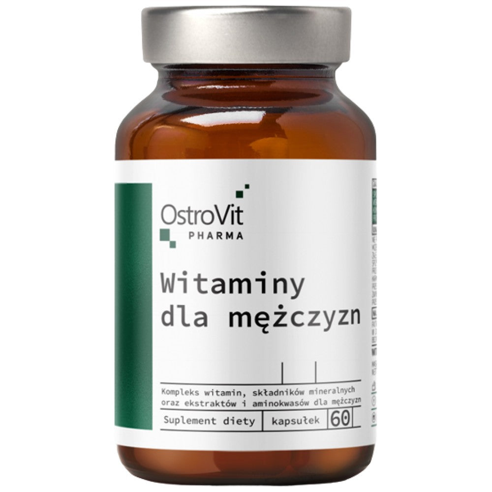 Vitamins for Men | with Ashwagandha, Tribulus and Saw Palmetto 60 capsules - Nutra Best Europe