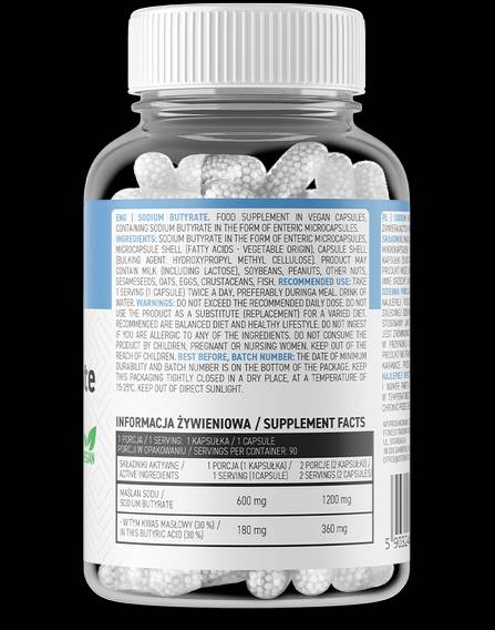 Sodium Butyrate 600 mg 90 capsules - Nutra Best Europe