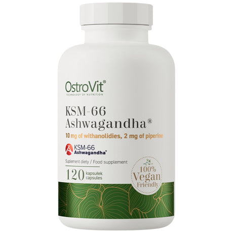 KSM-66 Ashwagandha® 200 mg / Vege Caps 120 capsules - Nutra Best Europe