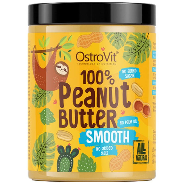 100% Peanut Butter Smooth - 1000 grams - Nutra Best Europe