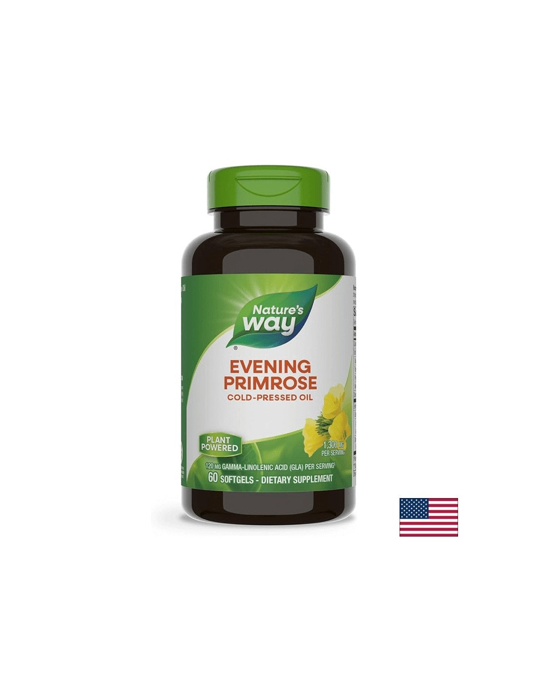 Evening Primrose Oil 1300 mg - 60 Gel capsules - Nutra Best Europe
