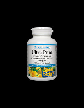 Ultra Prim Evening Primrose Oil 500 mg - 180 Gel capsules - Nutra Best Europe