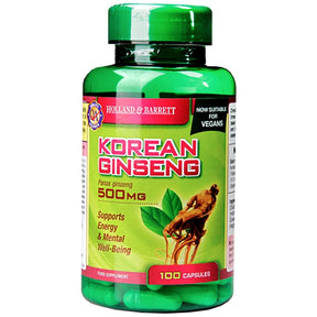 Korean Ginseng 500 mg 100 capsules - Nutra Best Europe