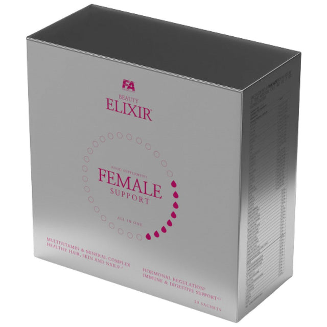 Beauty Elixir - Female Support | Complete Multivitamin Formula for Menstrual Cycle Days - 22 + 8 Packets - Nutra Best Europe