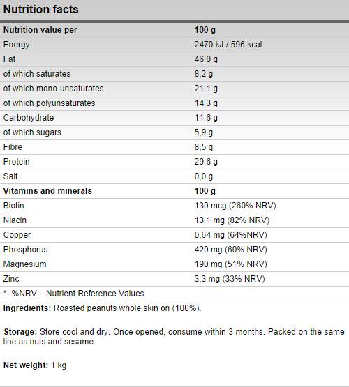 So Good! Peanut Butter (Smooth) 900 grams - Nutra Best Europe