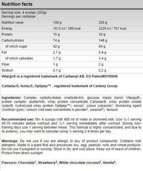 Xtreme Mass Effect 1000 grams - Nutra Best Europe